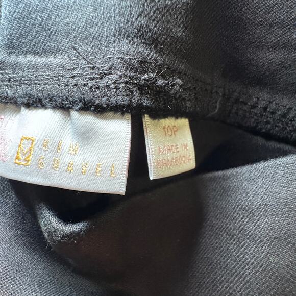 Belle by Kim Gravel Petite 10 TripleLuxe Twill Tonal Stud Pants Womens - Picture 4 of 6